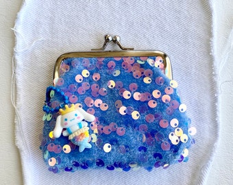 Kawaii coin purse: blue