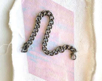 Gunmetal chain bracelet