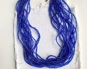 Chunky Statement necklace - Royal Blue