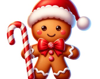 Clipart z piernikowym ludzikiem 12 PNG Świąteczne grafiki ciasteczkowe, materiały do druku świątecznego, ciasteczka świąteczne w formacie PNG, pobieranie cyfrowe, nieograniczone wykorzystanie komercyjne