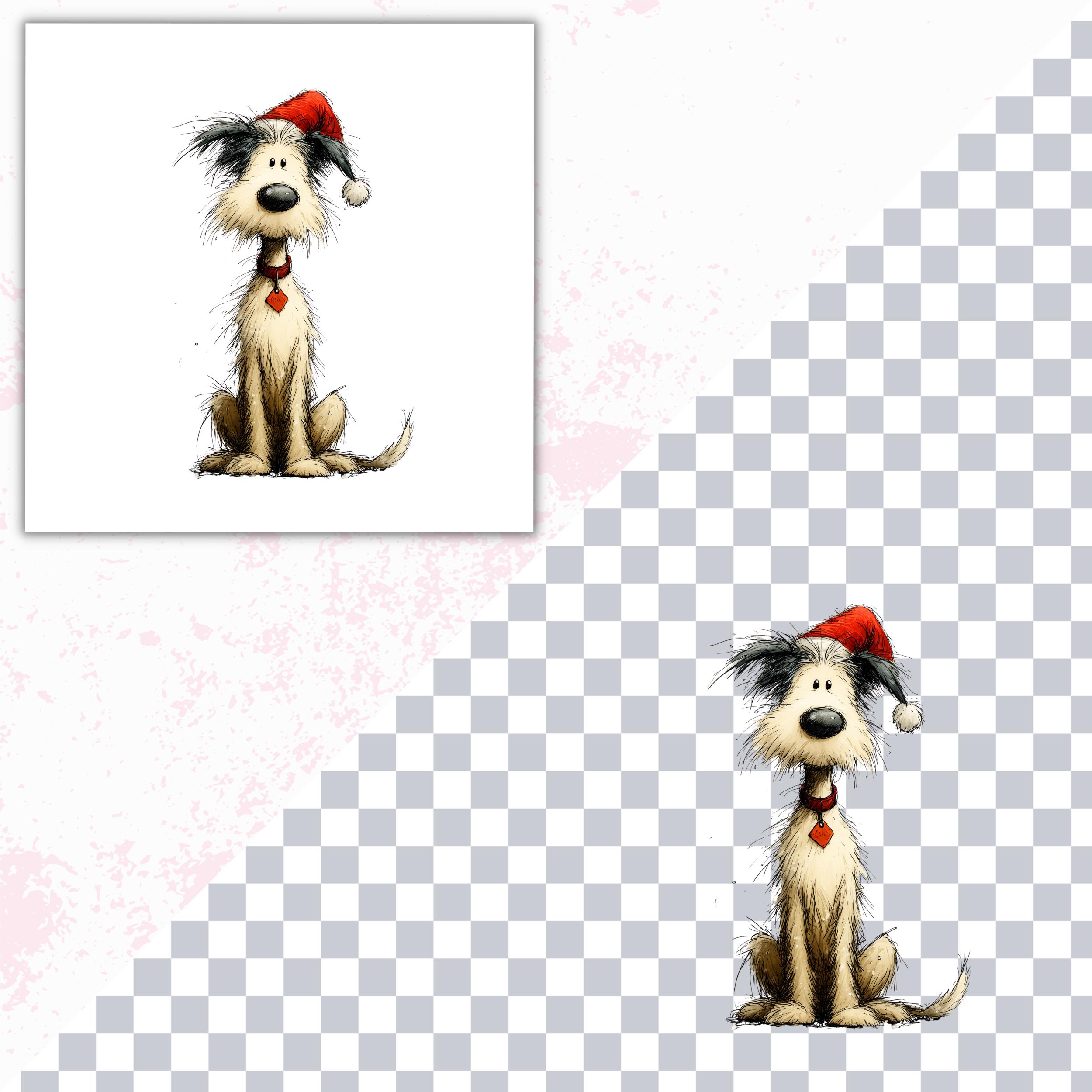 Christmas Dog Clipart Bundle 18 PNG Watercolor Puppy Clipart Cute ...