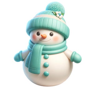Snowman Clipart, Cute Snowman Clipart Bundle 12 png, For Card Making, Shirts, Mugs, Watercolor Christmas Snowman Download, Commercial Use