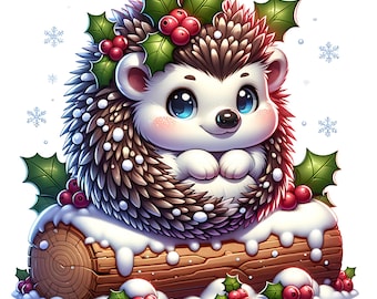 12 Wildtiere Clipart Bundle | Winter Fuchs, Pinguin, Rentier & Mehr | Urlaub Clipart für DIY Projekte, Karten, Geschenke, Scrapbooking