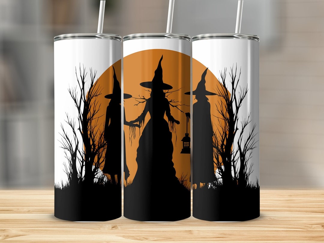 Three Witches 20oz Skinny Tumbler Sublimation Design Straight & Tapered ...