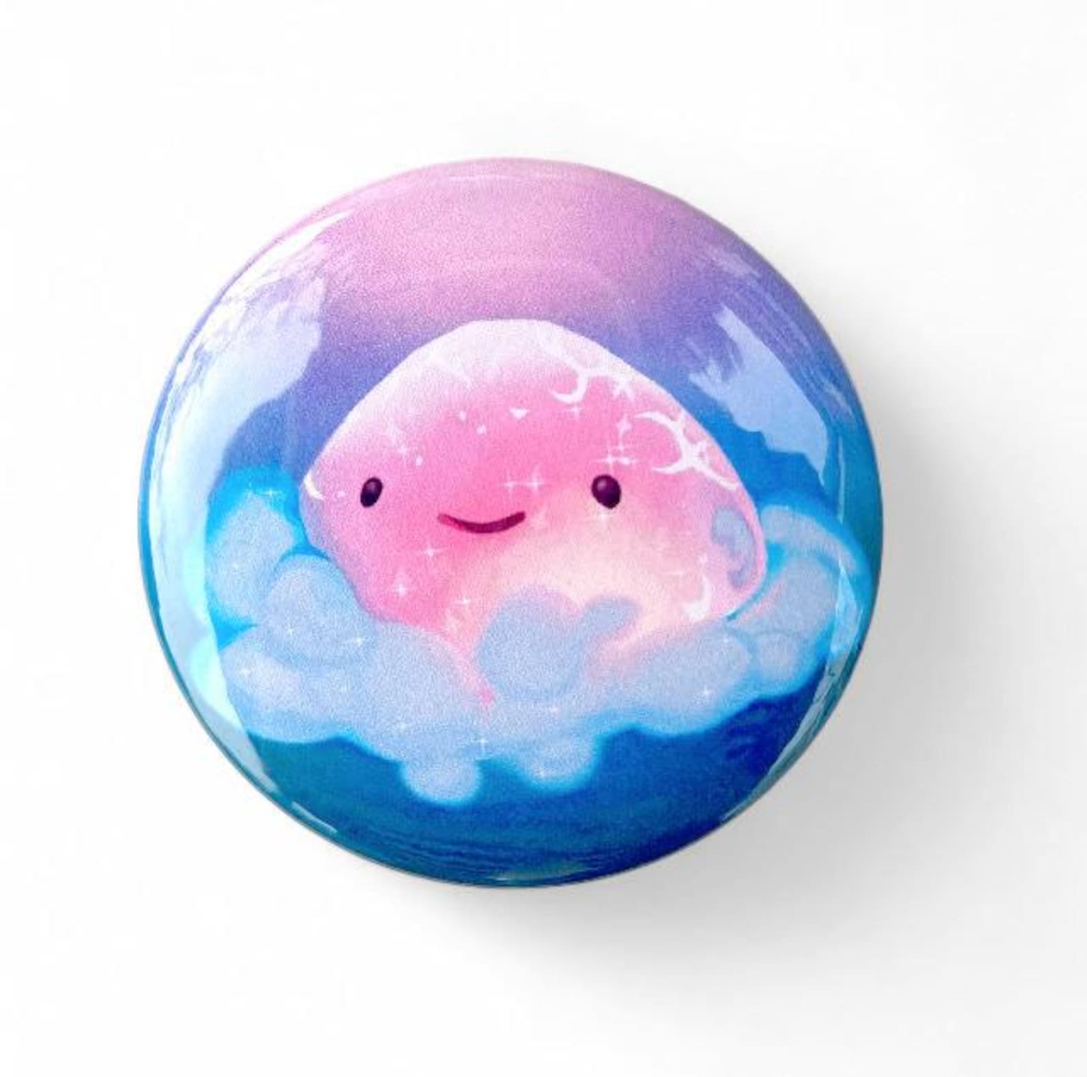 Slime Rancher 2 Boom Sloomber Largo Slime Button or Keychain (2.5