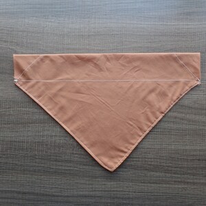 Rustic Brown  Over the Collar Pet Bandana | 4 sizes bandanas for pets | Handmade Pet Bandanas