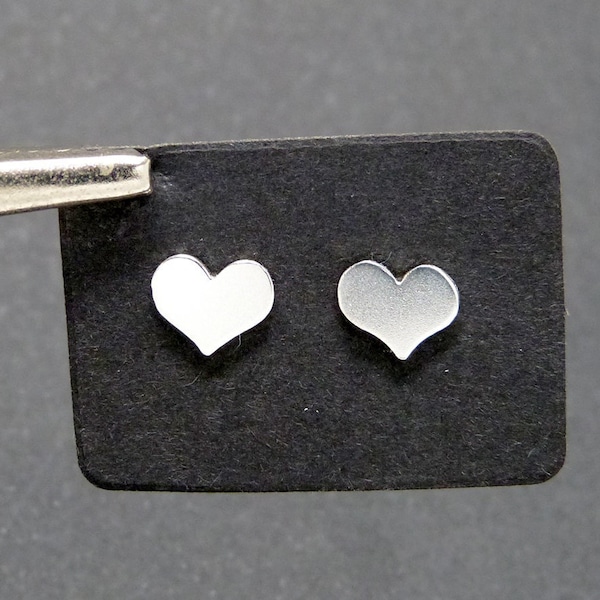 Pendientes Mini Corazones de plata 925