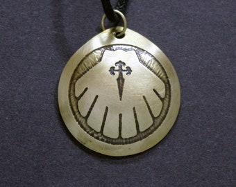 St. James Way Brass Shell Pendant: A Symbolic Journey on the Camino de Santiago