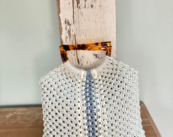 Borsa a mano in macramè