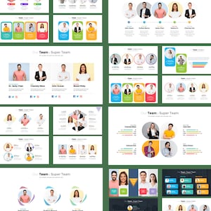 Anima Slides - 20 Premade &quot;Meet The Team&quot; Presentation Templates