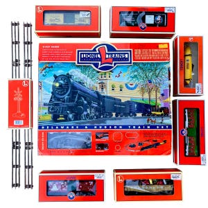 Vintage Lionel Delaware & Hudson Steam Freight Train Set - O-027 Gauge w/ Box