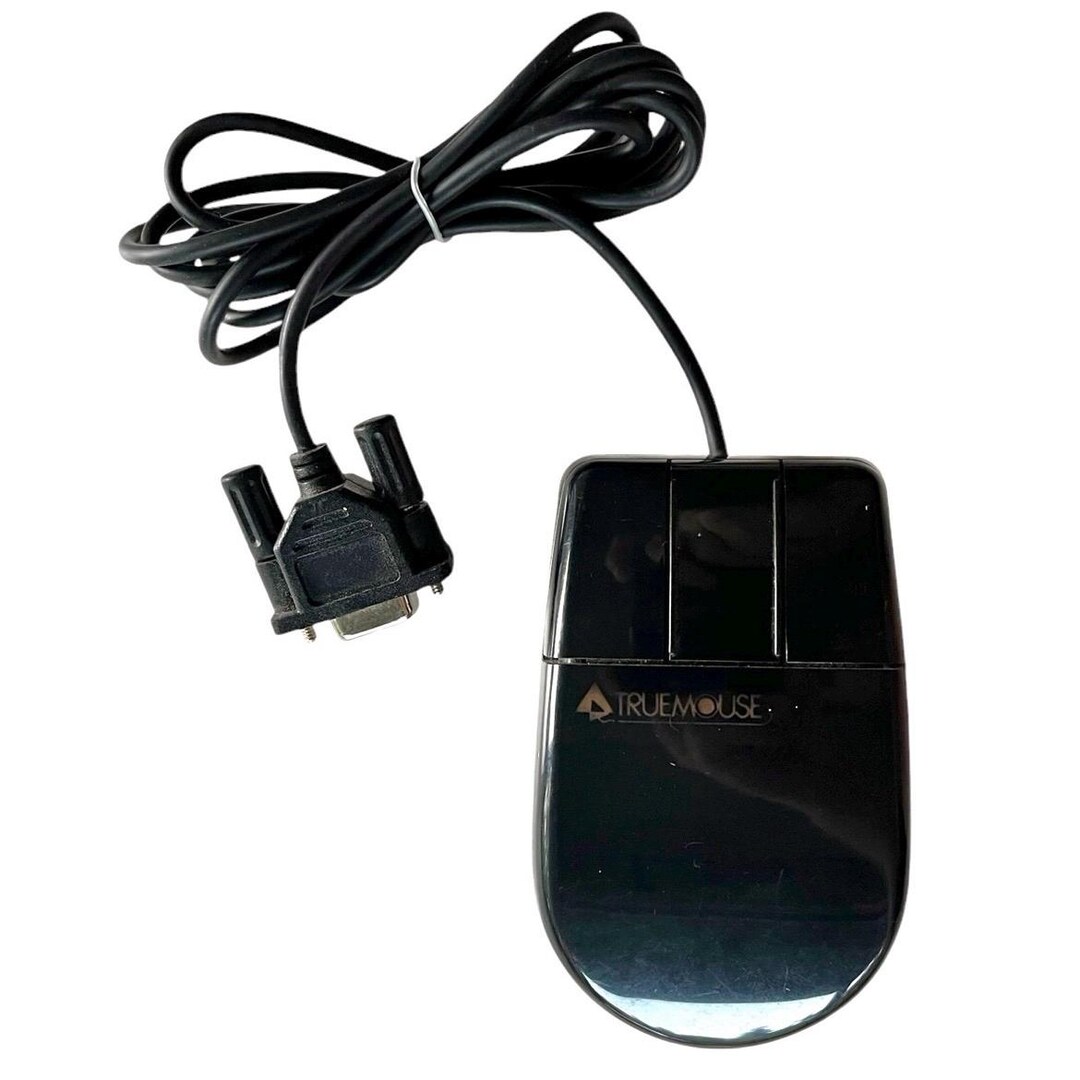 Vintage Truemouse Model 3 Computer Mouse 3-button 9-pin Serial Retro ...
