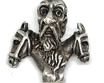 Vintage Sterling Silver 925 Hand Made Don Quijote Figurine Charm 9.68 grams
