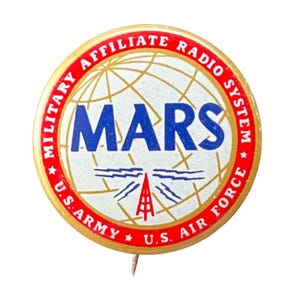 WWII Vintage MARS Military Radio Pin