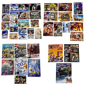 Vintage Lego 1990’s Instructions, Magazines, Pamphlets Manuals Comic Book Lot early 90’s Building Toy Instructions