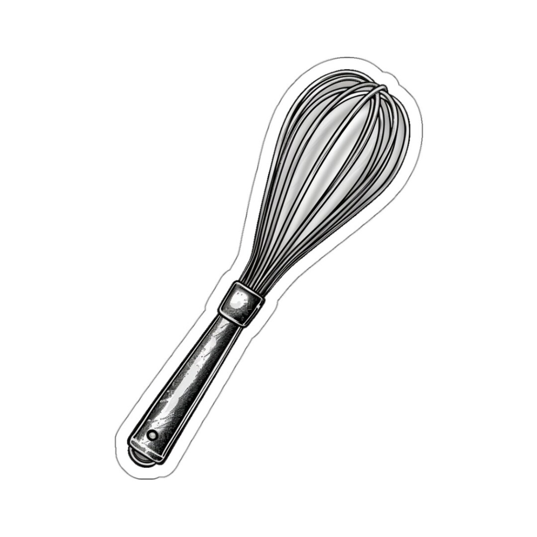 Hand Whisk Sticker Whisk Sticker: Glossy Vinyl Kitchen Decor - Etsy