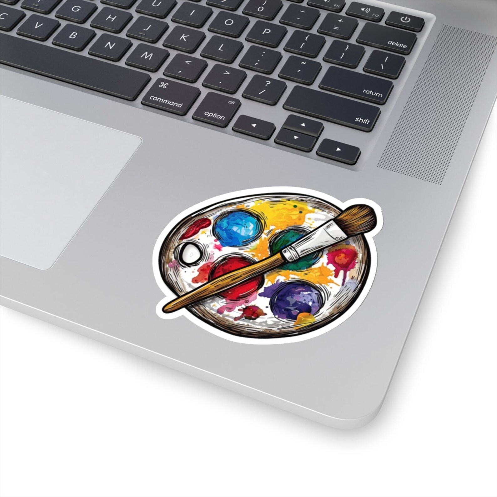 Color Splash Painter's Palette Sticker: Glossy Vinyl Art Decal - Etsy