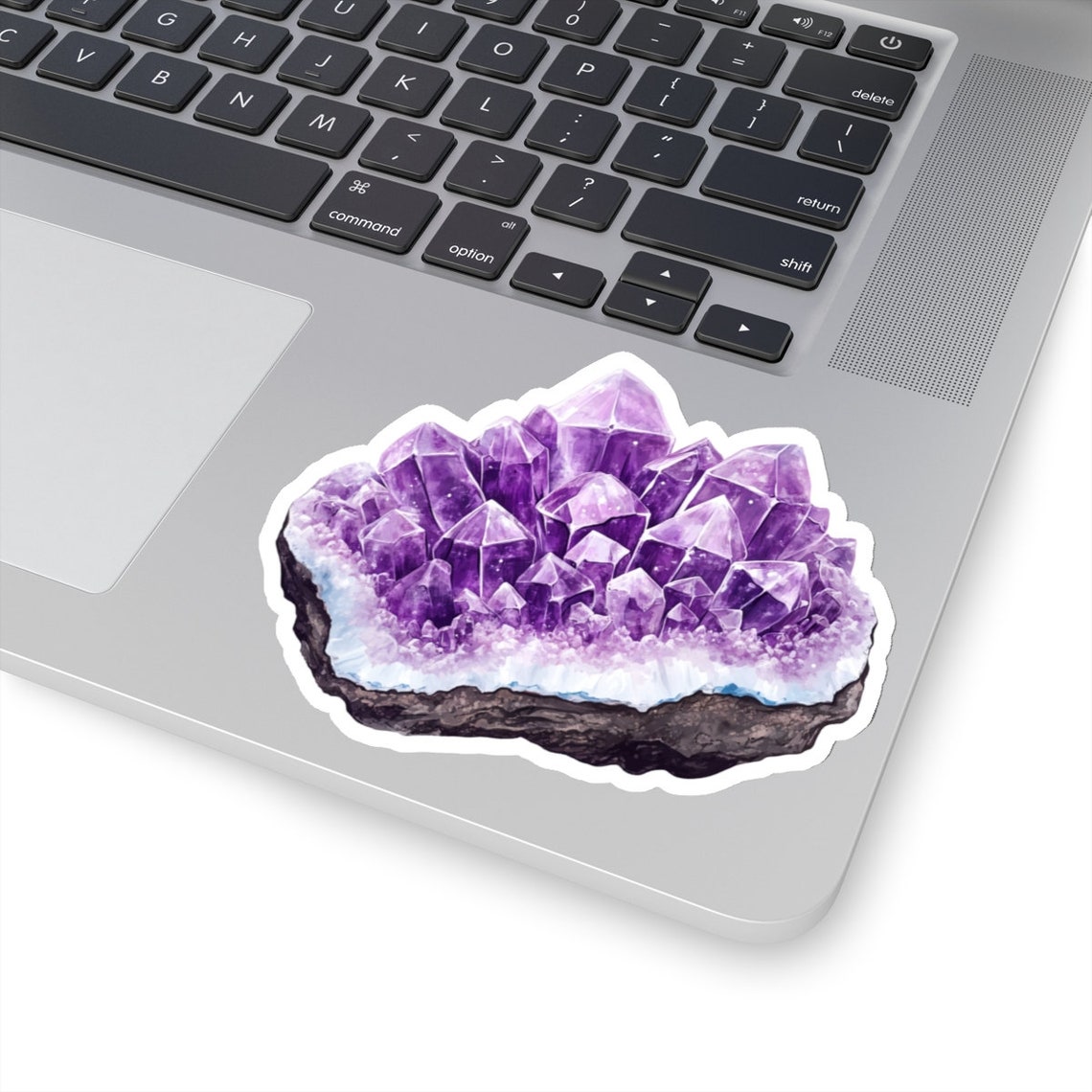 Geode Sticker Amethyst Geode Sticker, Purple Crystal Vinyl Decal - Etsy