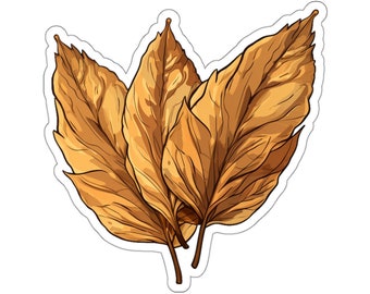 tobacco leaf decal North Carolina with SVG File Our subtle style tells everyone that youre proud of your southern heritage without you having to shout it from the top of the barn. Golden Tobacco Leaves Sticker, Natural
