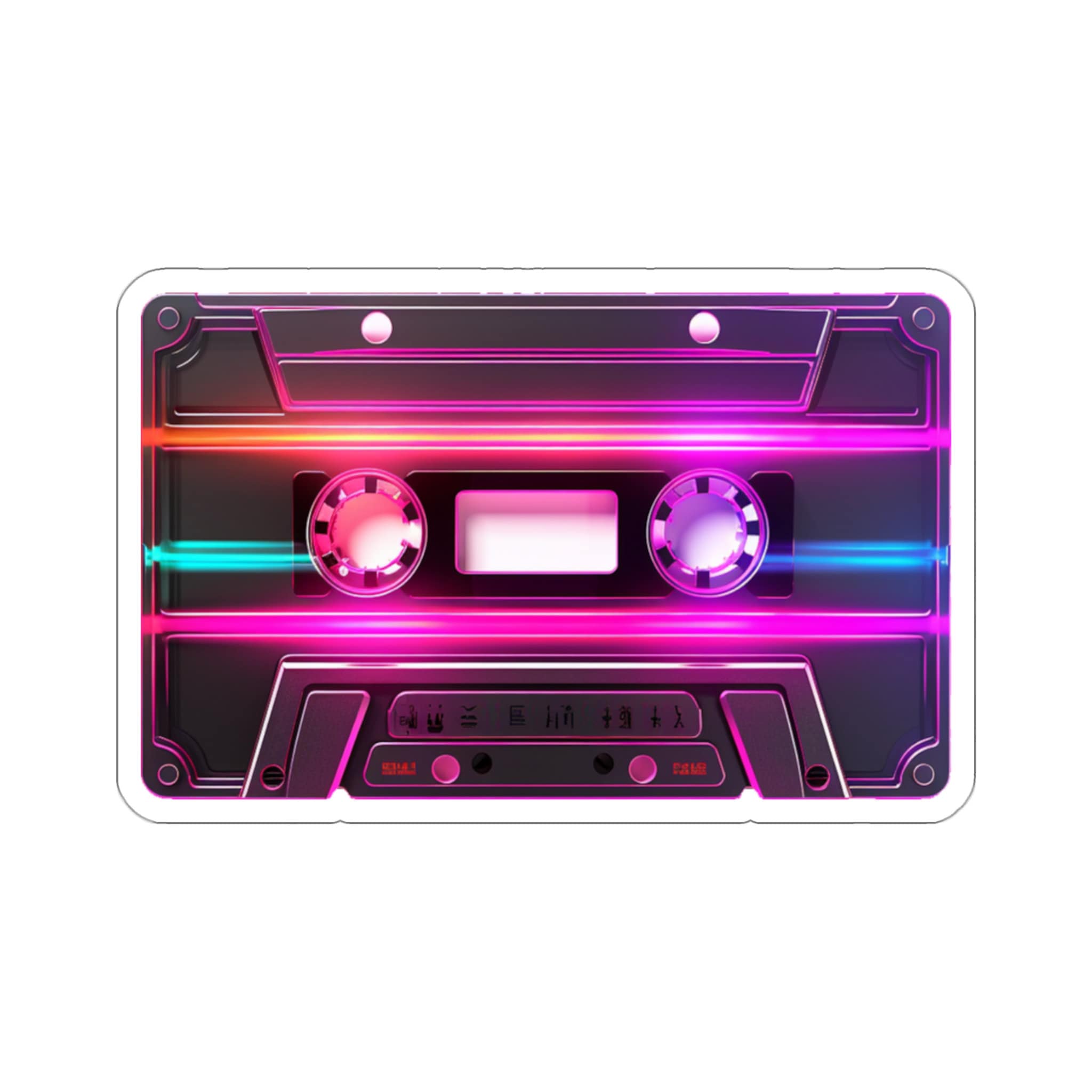 洋楽 OPPAZET Synthwave Cassette Sticker: Retro Neon Vaporwave - Etsy