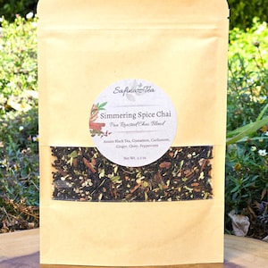 Simmering Spice Chai: Organic Aromatic Herbal Tea Blend