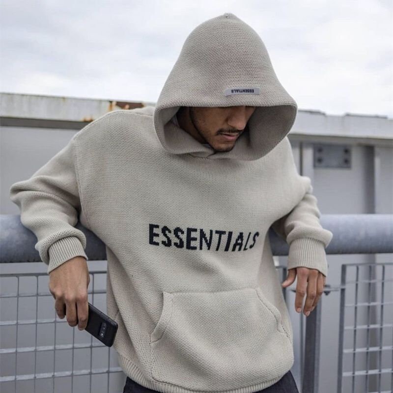 Essentials FOG Kanye West Knitted Hoodie - Etsy