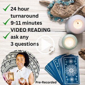 VIDEO Lectura de Tarot - Carta de Tarot + Lectura Psíquica Intuitiva - Entrega en 24 Horas; Preguntas sobre el amor, las relaciones, la carrera y más