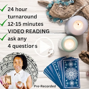 VIDEO Lectura de Tarot - Carta de Tarot + Lectura Psíquica Intuitiva - Entrega en 24 Horas; Preguntas sobre el amor, las relaciones, la carrera y más
