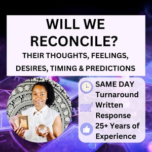 Lecture du tarot le jour même - Allons-nous nous réconcilier ; Sa lecture exacte des pensées ; Cartes de Tarot + Lectures Psychiques Intuitives ; Lecture de cartes de tarot d'amour
