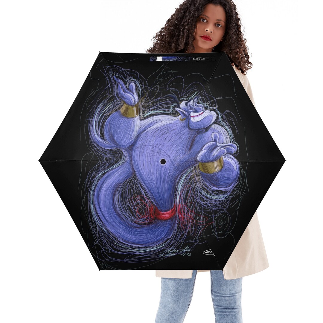 Genius Lightweight Auto Open & Close Umbrella Printing Etsy