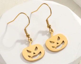 Halloween Ghost Earrings, Halloween Pumpkin Earrings, Halloween Witch Hat Earrings