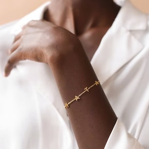 Pulsera inicial personalizada con significado, letra personalizable, regalo de pareja, pulsera para hombre/mujer, pulsera de corazón, pulsera de pareja