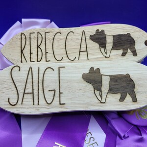 Custom Engraved Show Pig Brush: Personalize With Name and Breed Graphic image 15