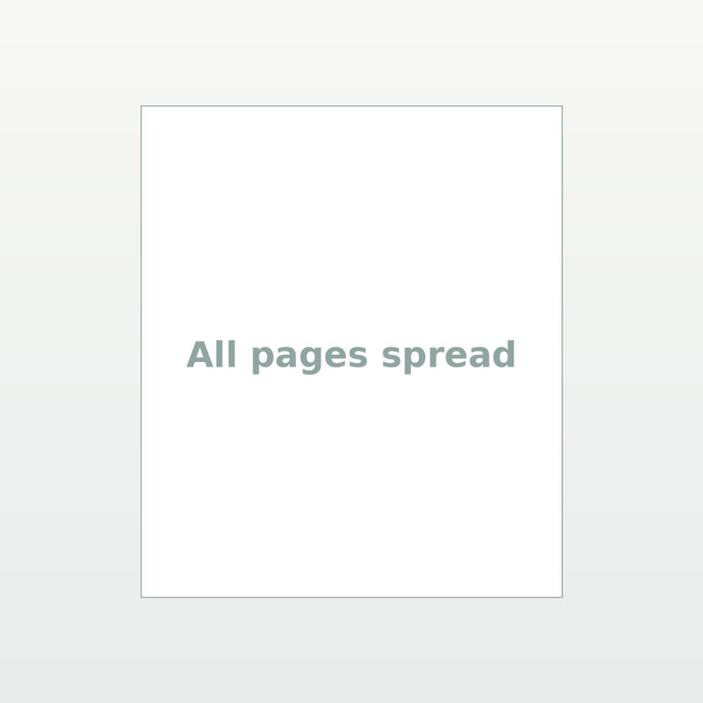 May include: A square white graphic featuring the text All pages spread in a centered, light gray sans-serif font. The design is clean and minimalist, presenting the phrase clearly against a solid, neutral white background for easy readability.