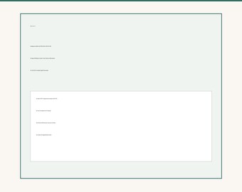 May include: A rectangular document with a light grey background and a dark green border. The text includes: Version 1, Category: Midrange Mid-range Hardware, Subcategory: Midrange Grade Laptop, and an ID: 2023-01-01-001. Below, a white box contains four lines of text.