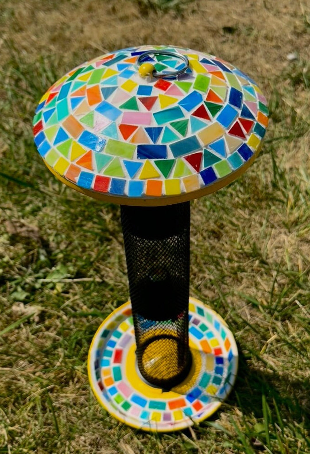 Mosaic Bird Feeder Etsy