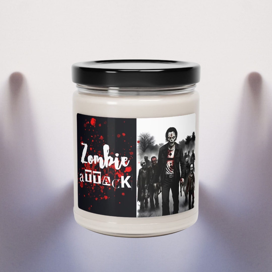 Zombie Candle, Zombie Graveyard Candle, Corpse Candle, Scary Halloween