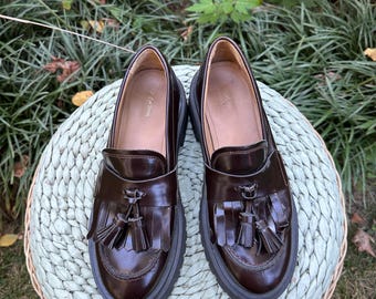 And Other Stories chunky heel Loafers  100%  leather.