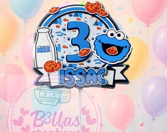 Cookie Monster Cake Topper