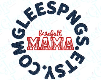 Mom Embroidery Design | Baseball Collar Applique | Instant Download | Machine Embroidery | Digital Download | Fabric Crafts