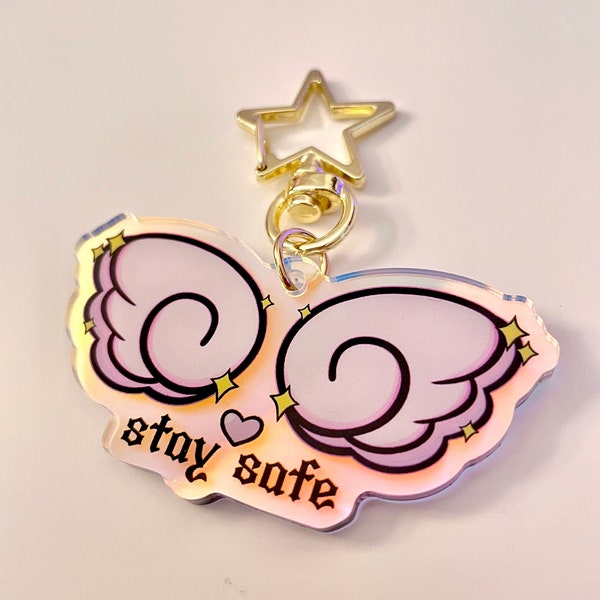 Stay Safe Angels Keychain