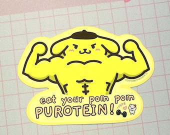 Buff Pup Purin Sticker