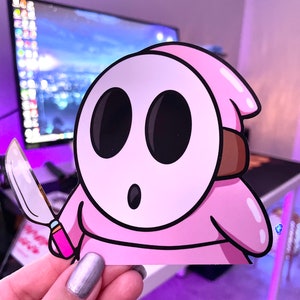 Shy Guy Peeker Sticker