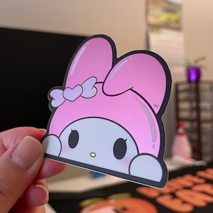 Mini Melo Bunny Peeker Sticker