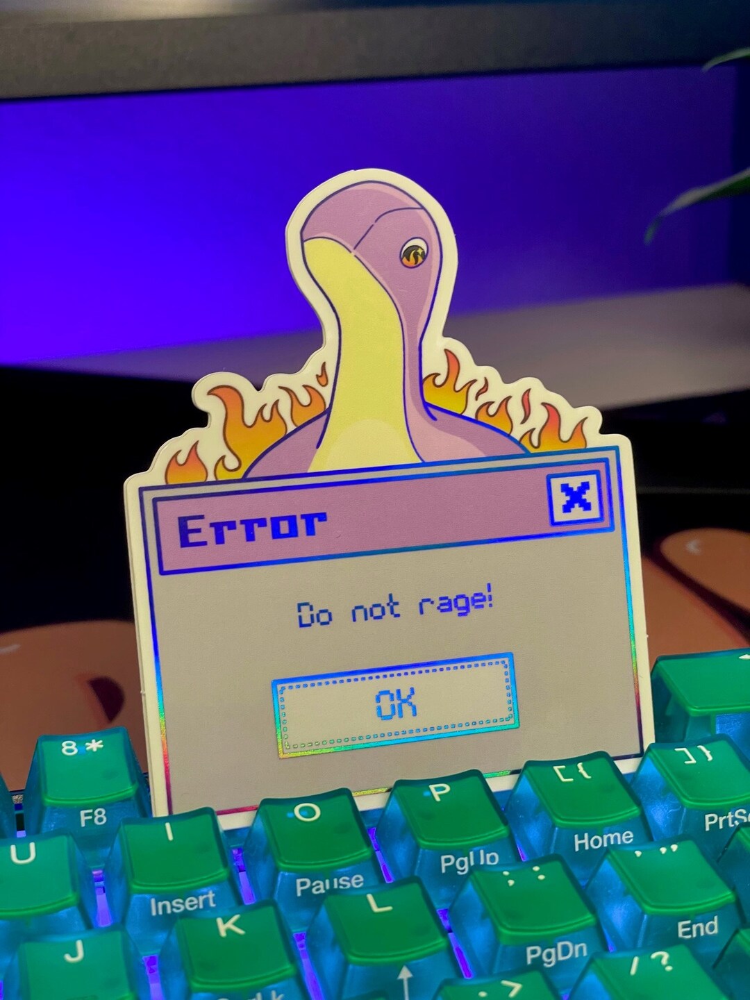Nessie Holographic Sticker | Do Not Rage Sticker - Etsy