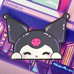 Kuro Bunny Peeker Sticker