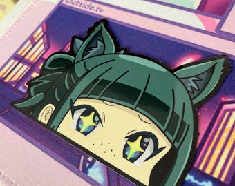 MeowMeow Peeker Sticker