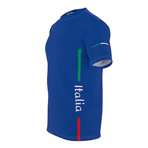 Men&#39;s Sporty Italia Jersey T-Shirt with Iconic Italian Flag Design Perfect Gift for Proud Italians Celebrate Your Heritage