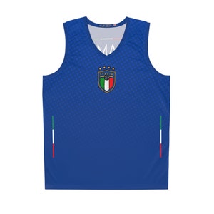 Camiseta de fútbol italiana: camiseta azul del equipo, equipamiento para eventos deportivos
