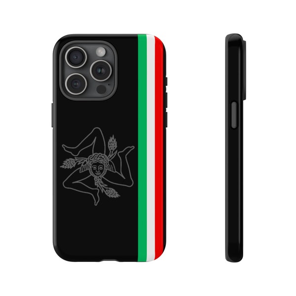 Protective Premium Sicilian Pride Cellphones Protector Stylish and Matte Trinacria Emblem Phone Cover Matte Phone Cover with Sicilian Symbol
